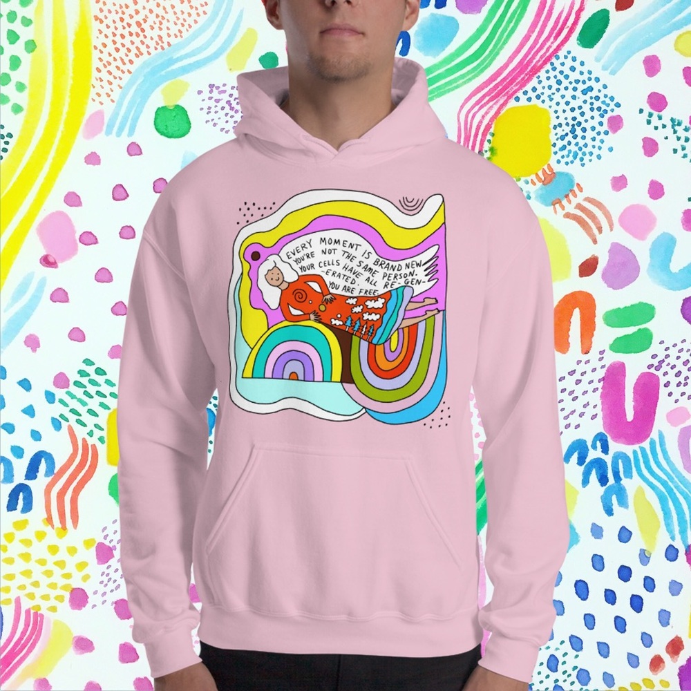 Rainbow Folk Angel Art Hoodie